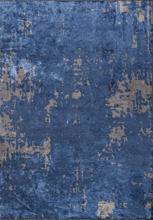 VERONA DARK GREY - NAVY BLUE RUG