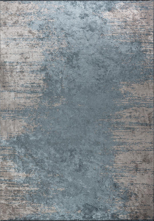 STREAM BEIGE - BLUE RUG