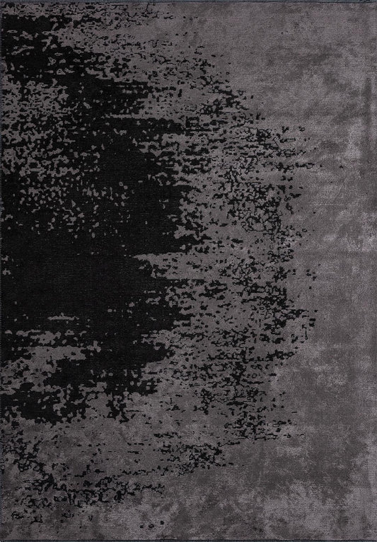 MILAN DARK GREY - BLACK RUG