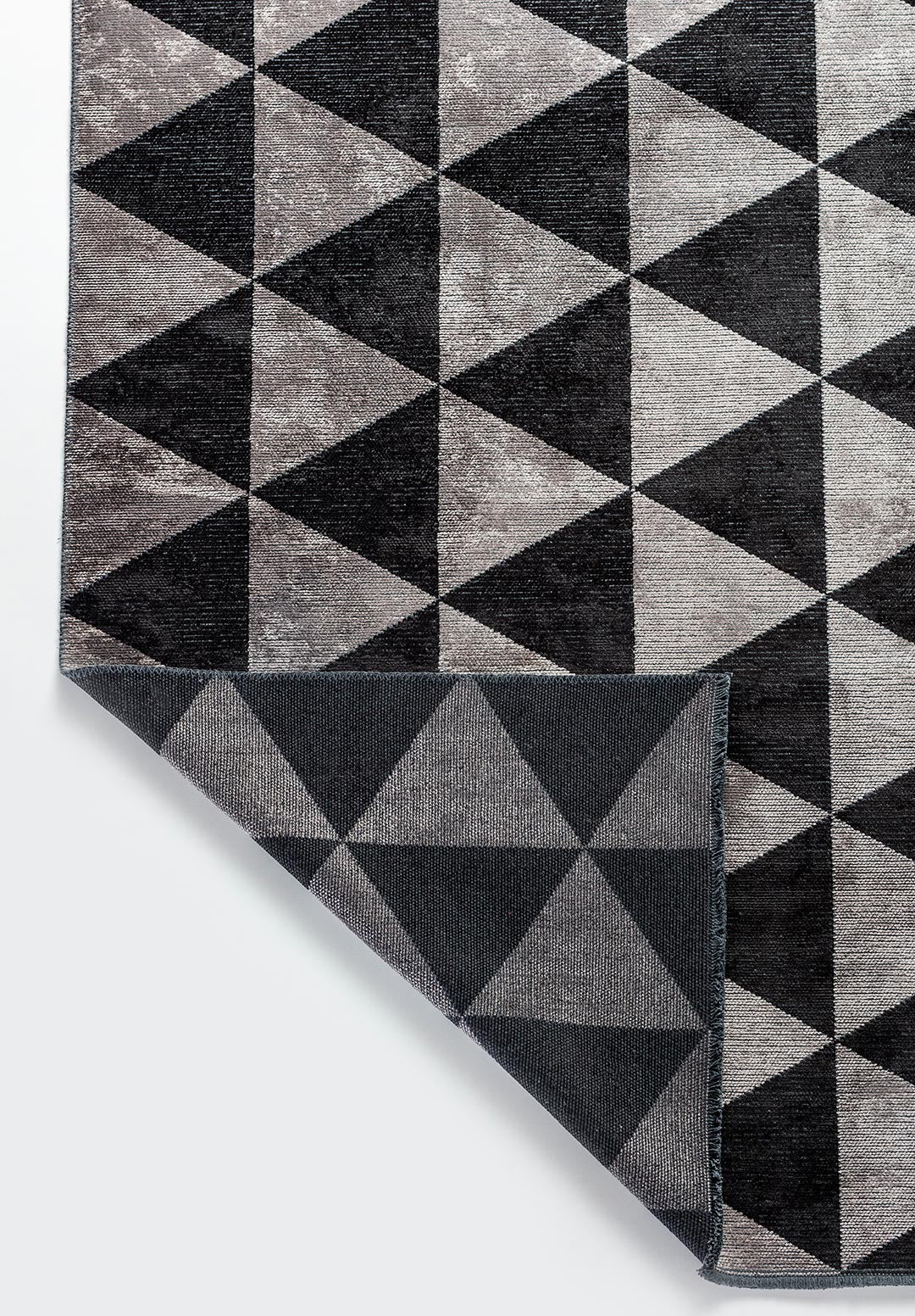 FERRARA BLACK - LIGHT GREY RUG