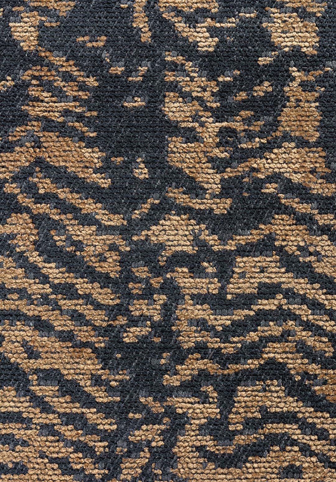 TERAMO MATTE BLACK - LIGHT BROWN RUG