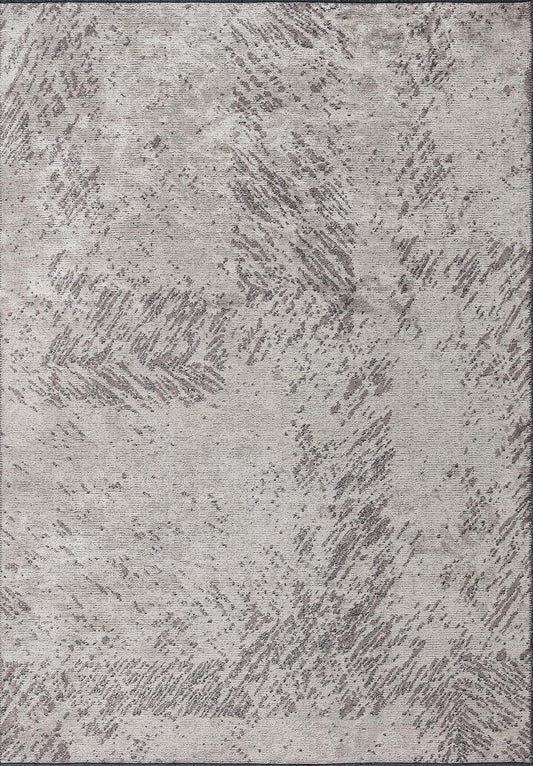 RUSTIC CREAM - DARK GREY RUG