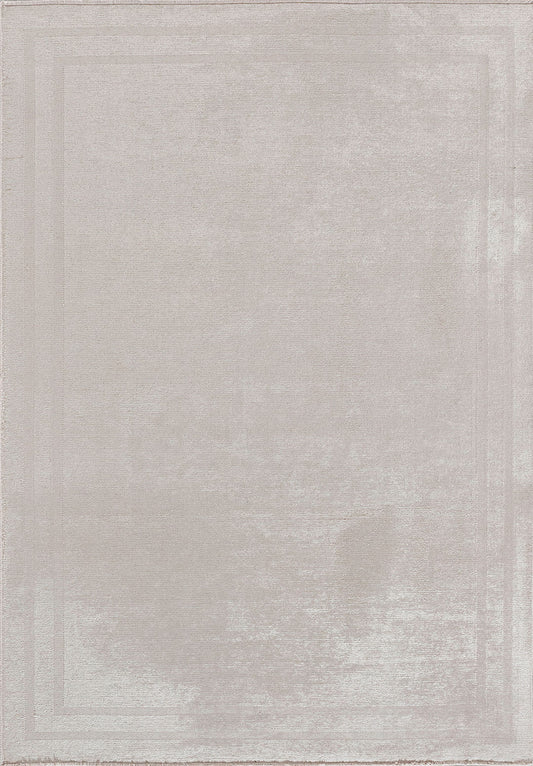 PARALLEL BORDER ECRU RUG