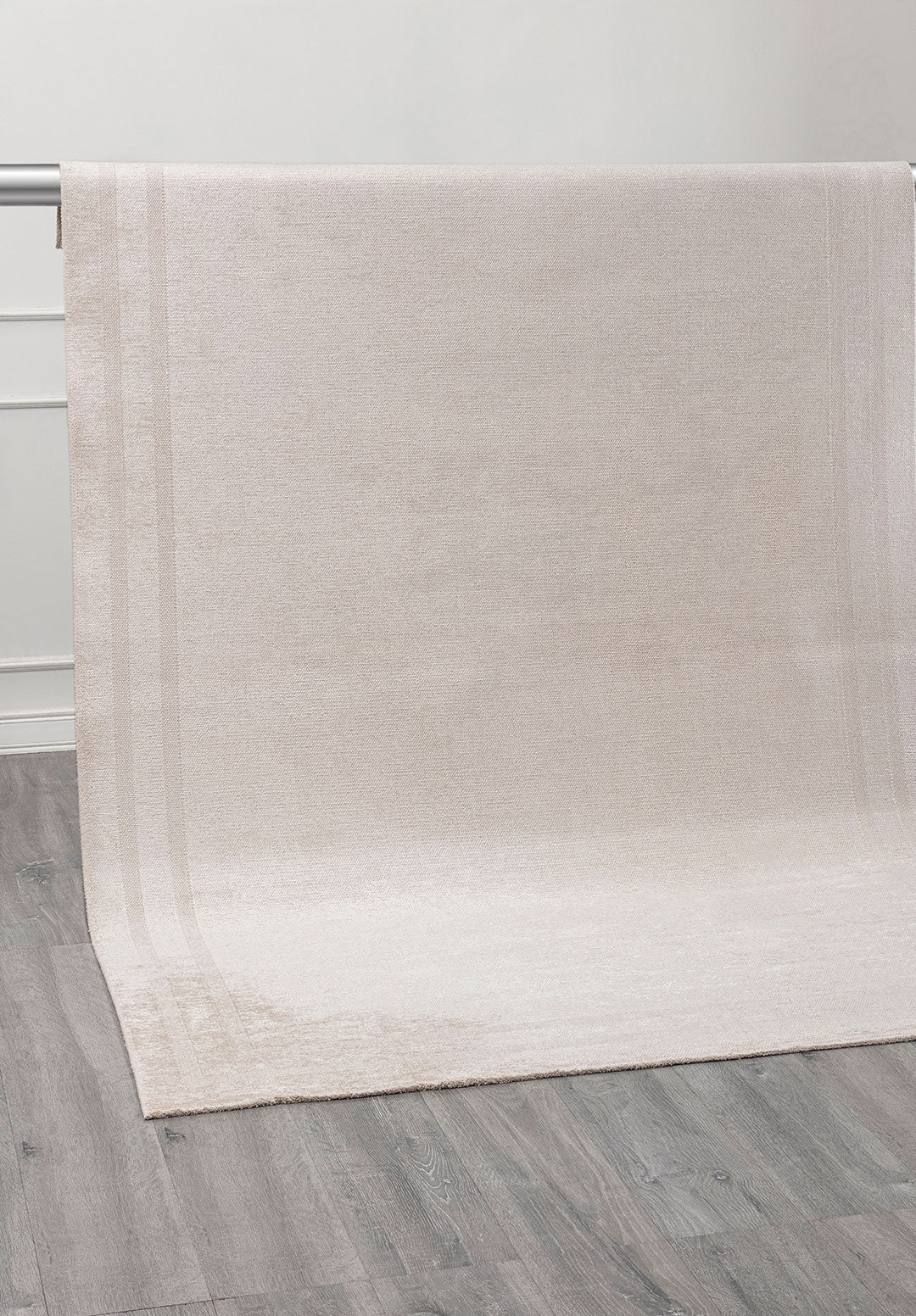 PARALLEL BORDER ECRU RUG