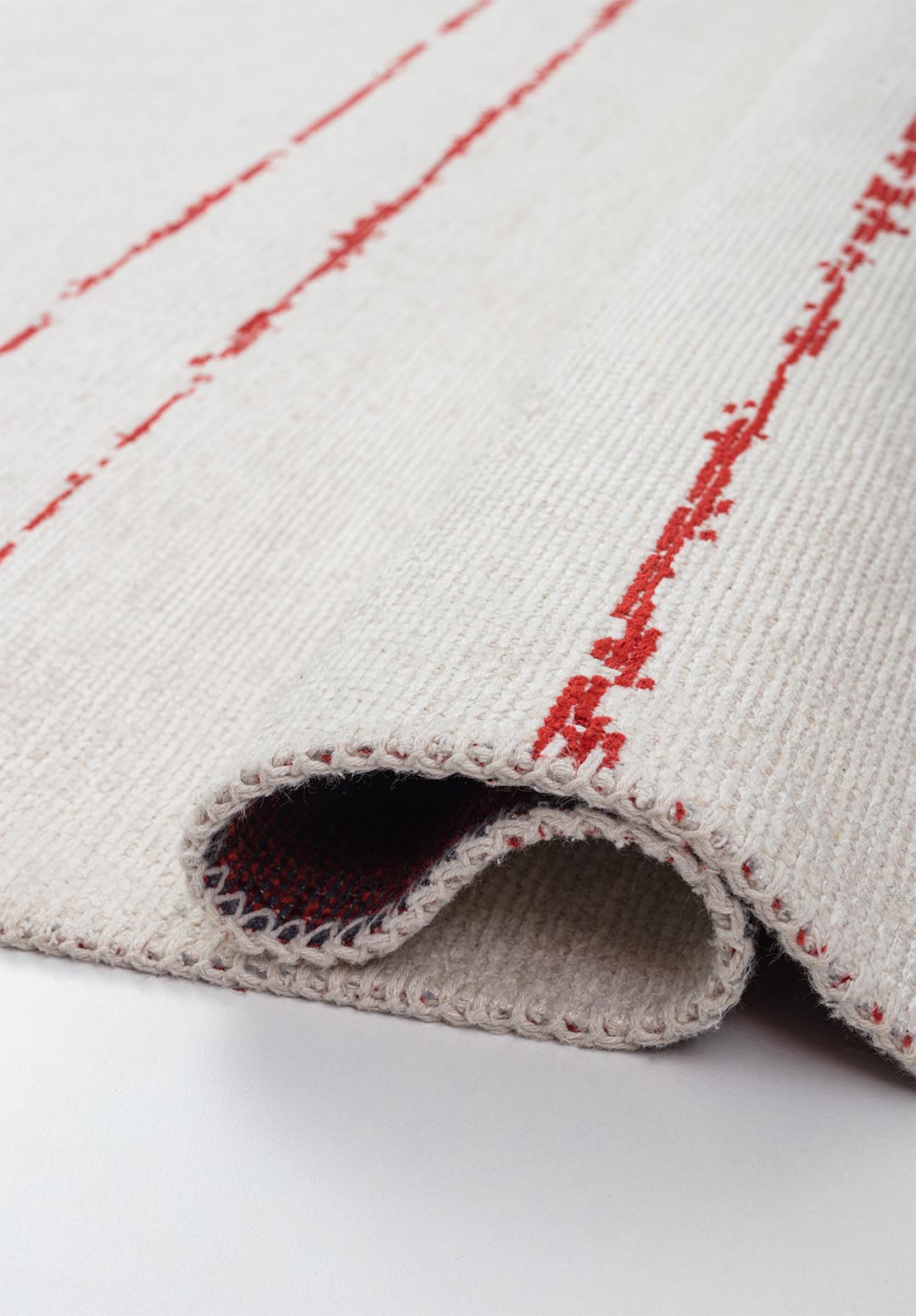 BARBER RED - ECRU RUG