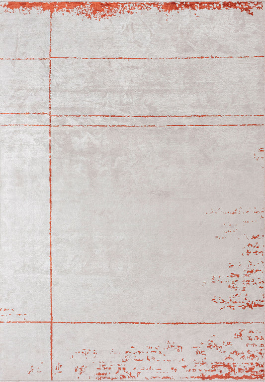 BARBER RUST - ECRU RUG