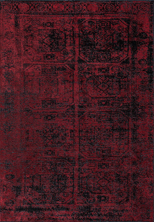 TITLE BLACK - RED RUG