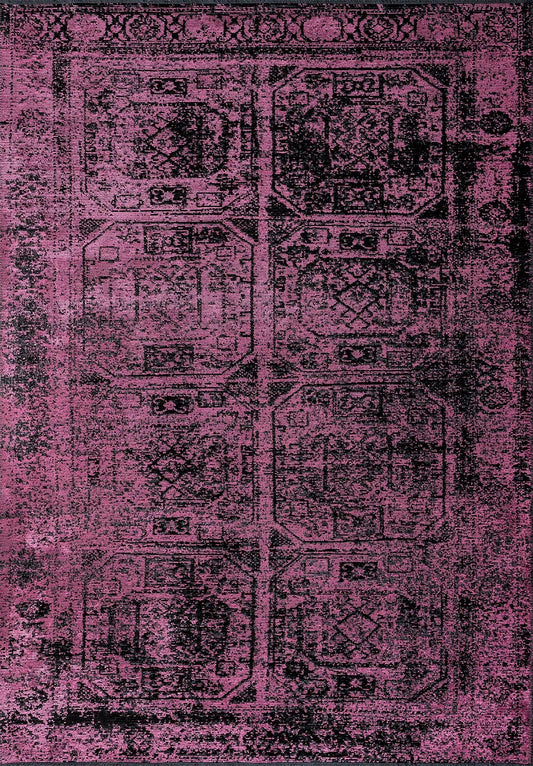 TITLE BLACK - PINK RUG