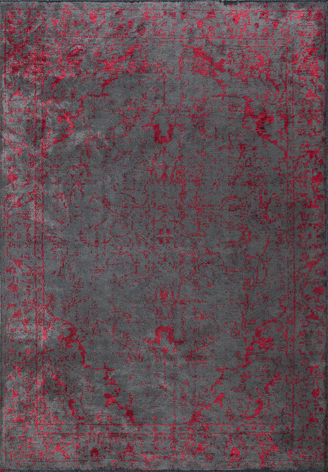 IVY ANTHRACITE - RED RUG