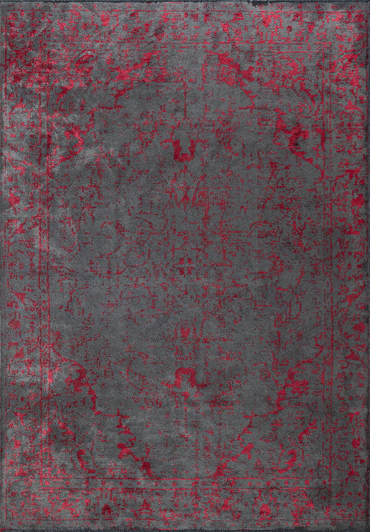 IVY ANTHRACITE - RED RUG