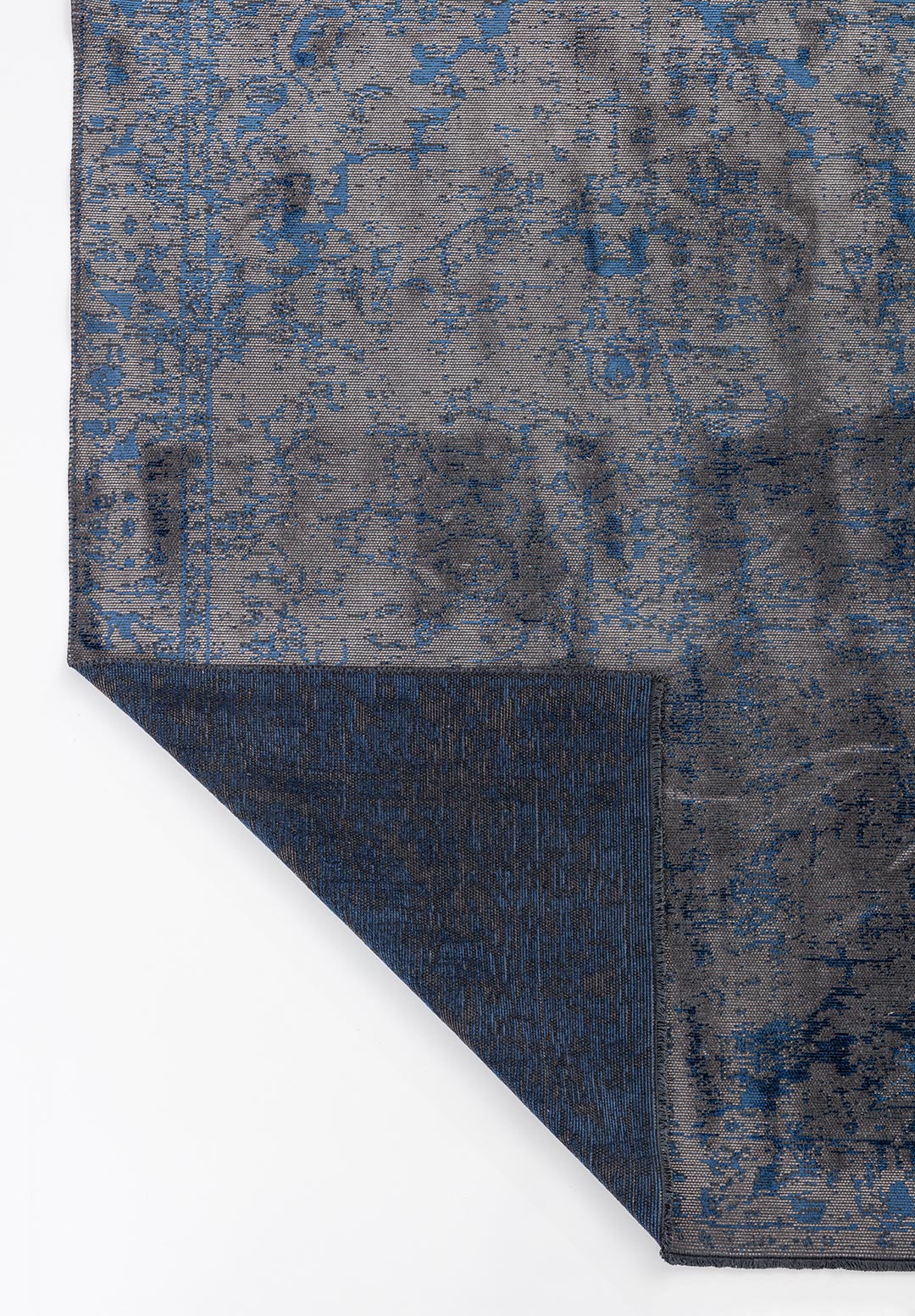 IVY GREY - NAVY BLUE RUG