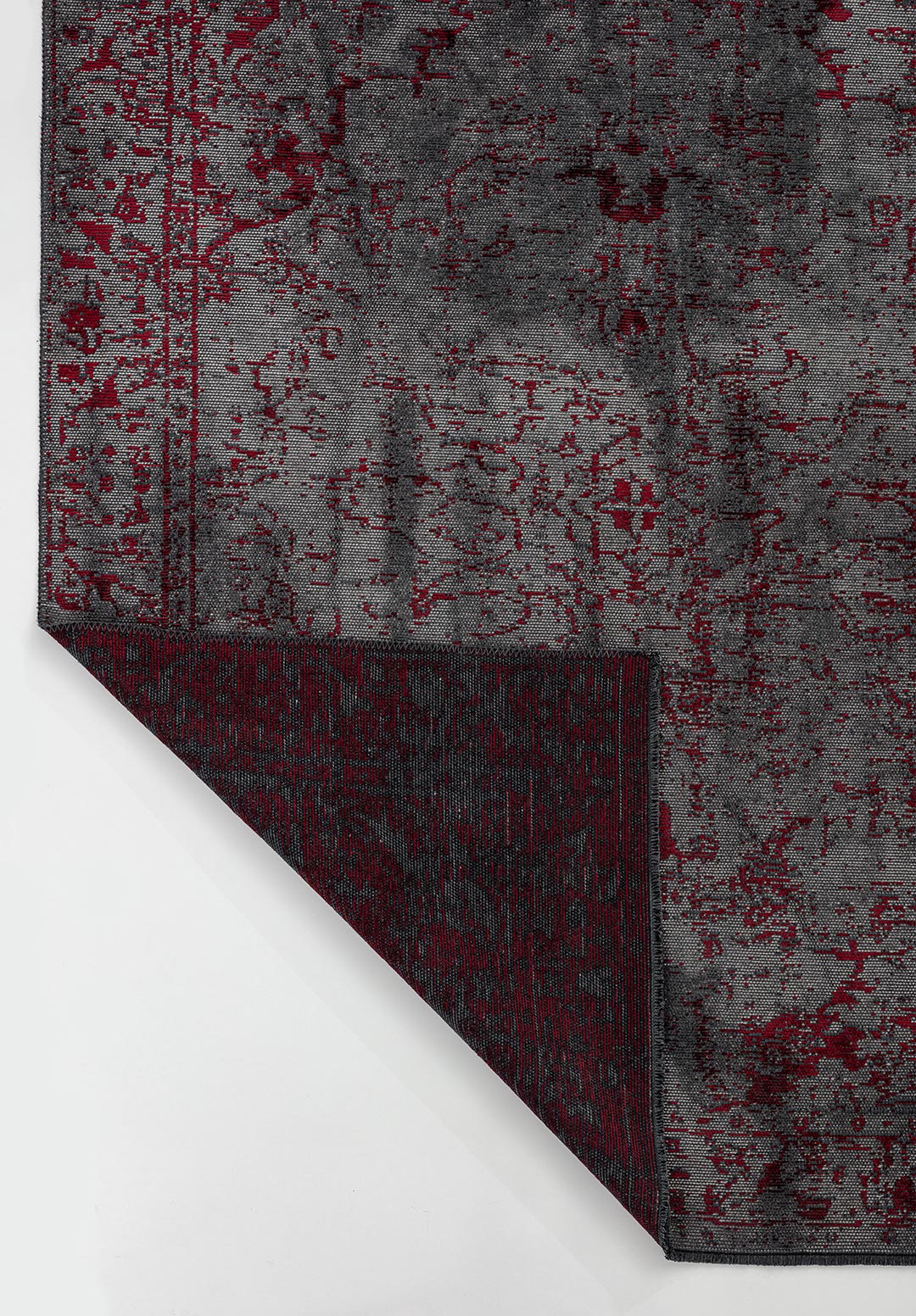 IVY GREY - RED RUG