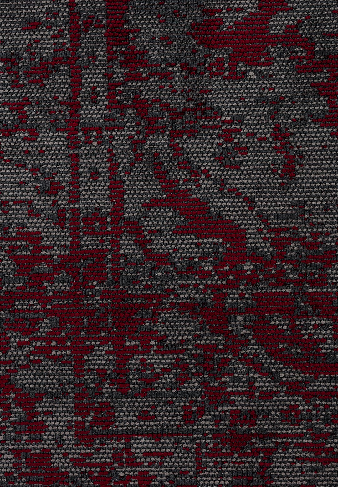 IVY GREY - RED RUG