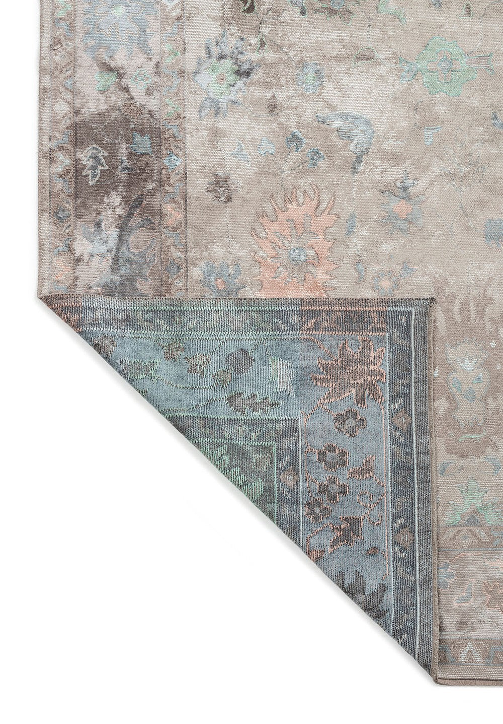 VIVIENNE GREY - DARK GREY - COPPER - BLUE - RIVER GREEN - ICE BLUE RUG