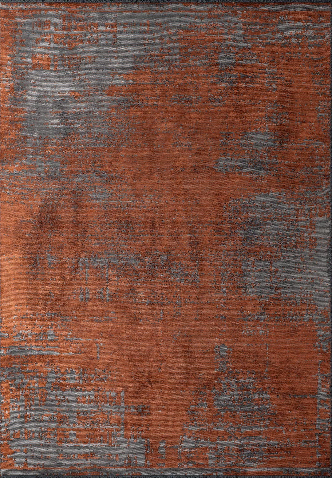 SURFACE GREY - RUST RUG
