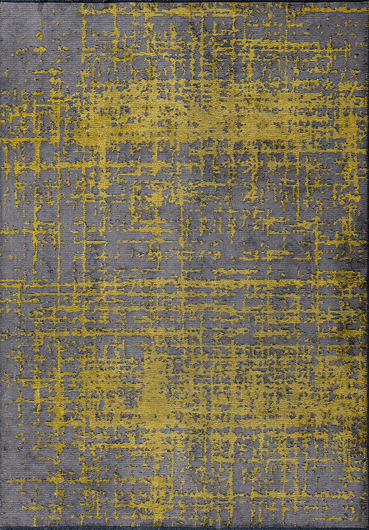 SPARK GREY - YELLOW RUG