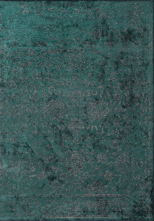 CLASSY BEIGE - DARK GREEN RUG