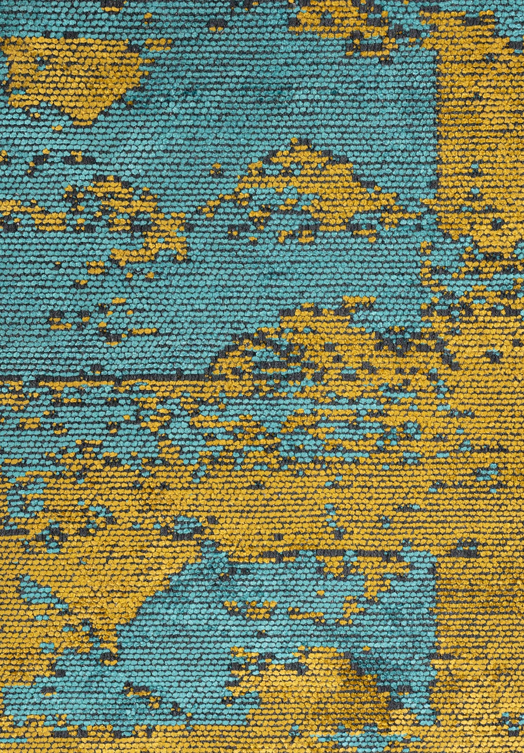 TRIANGLE YELLOW- TURQUOISE RUG