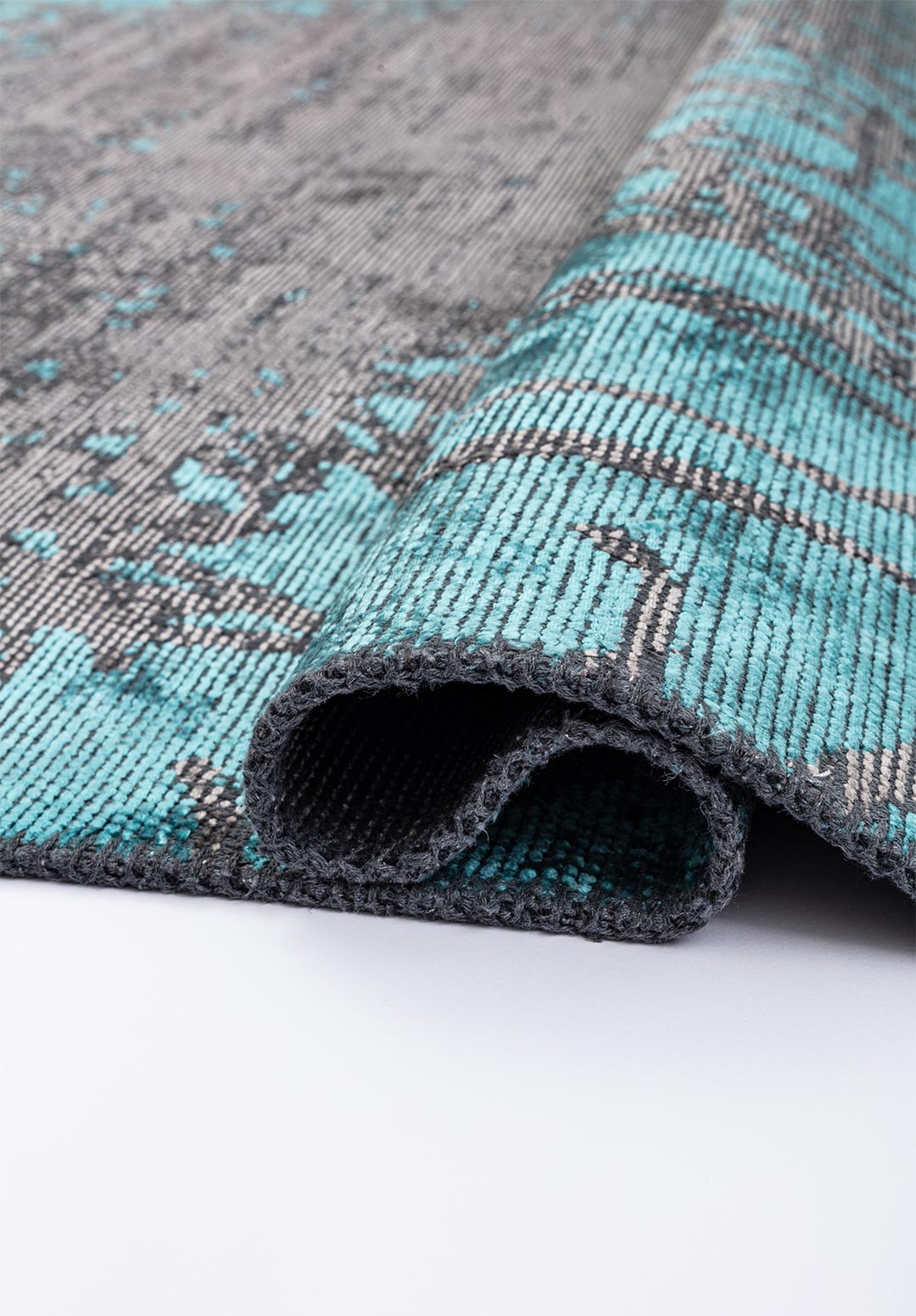SPLASH TURQUOISE - GREY RUG