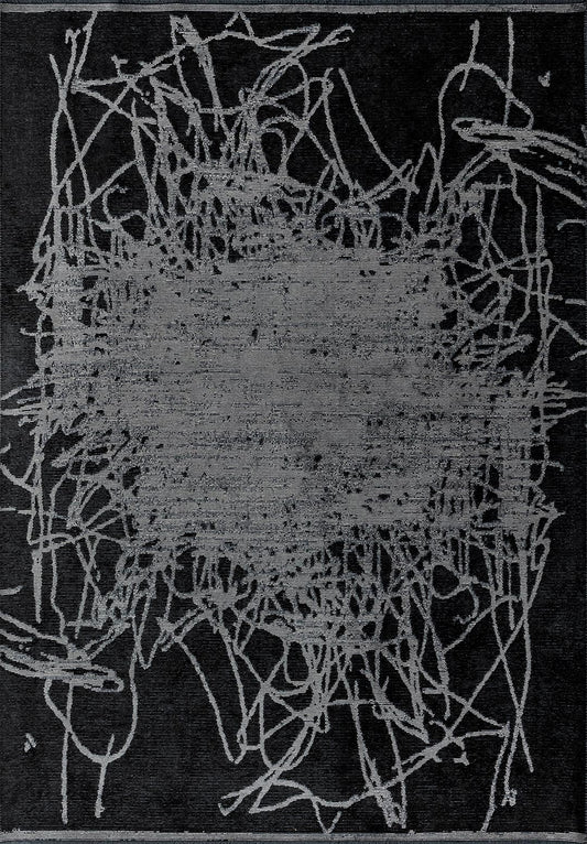 SPLASH BLACK - GREY RUG