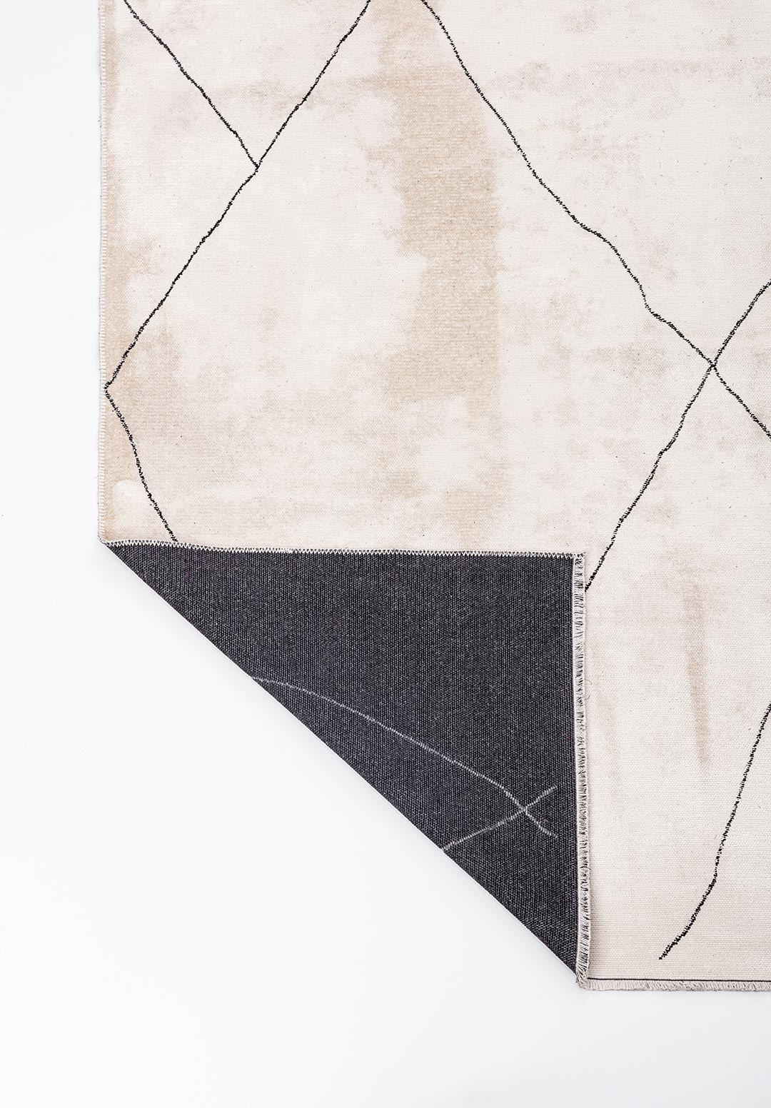 BOHEMIAN BLACK - ECRU RUG