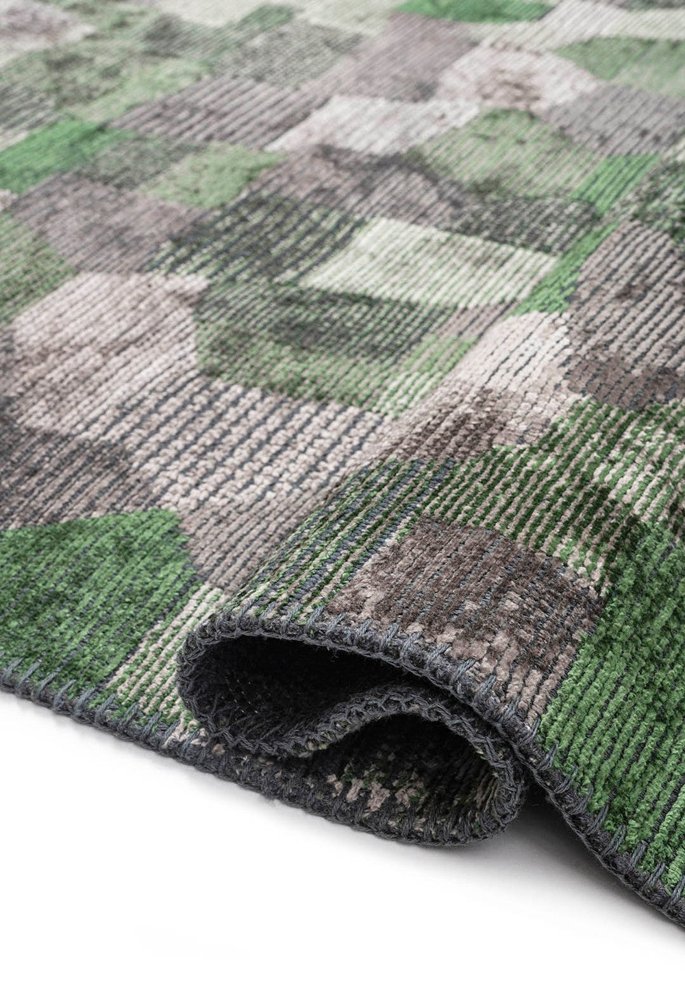DUNE BEIGE - ANTHRACITE - FOREST GREEN RUG