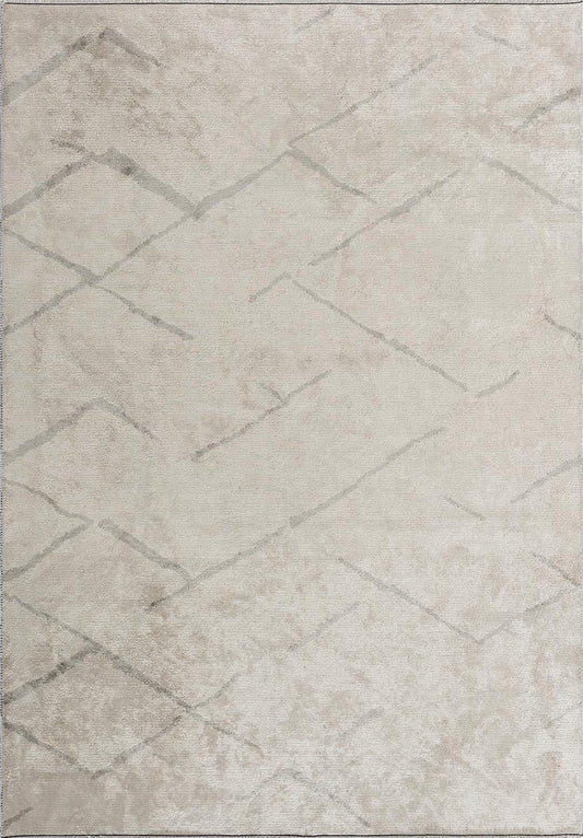 WAVE LIGHT GREY - ECRU RUG
