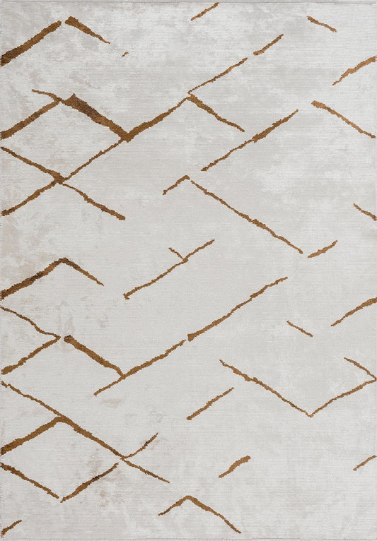 WAVE CACAO - ECRU RUG