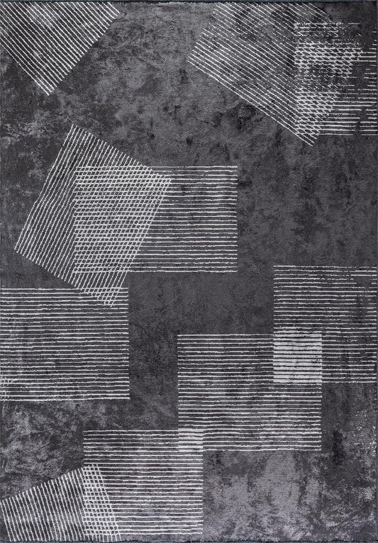 MATRIX CHARCOAL - LIGHT GREY RUG