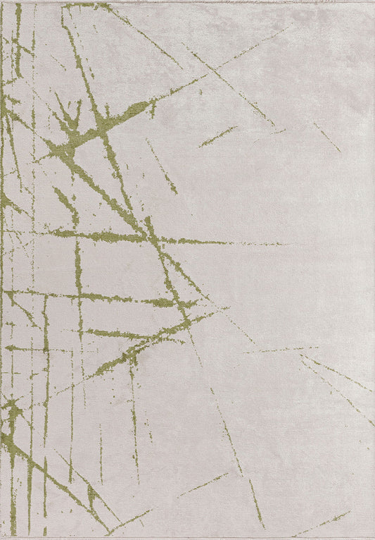CRACK GREEN - ECRU RUG