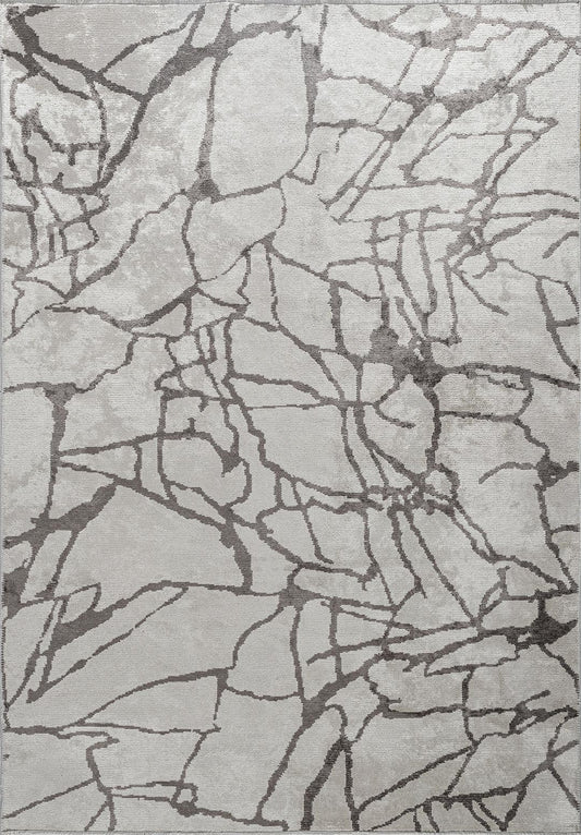 FLAW DARK GREY - ECRU RUG