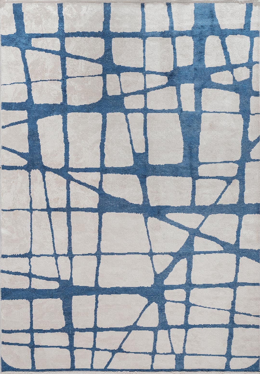 WEB NAVY BLUE - ECRU RUG