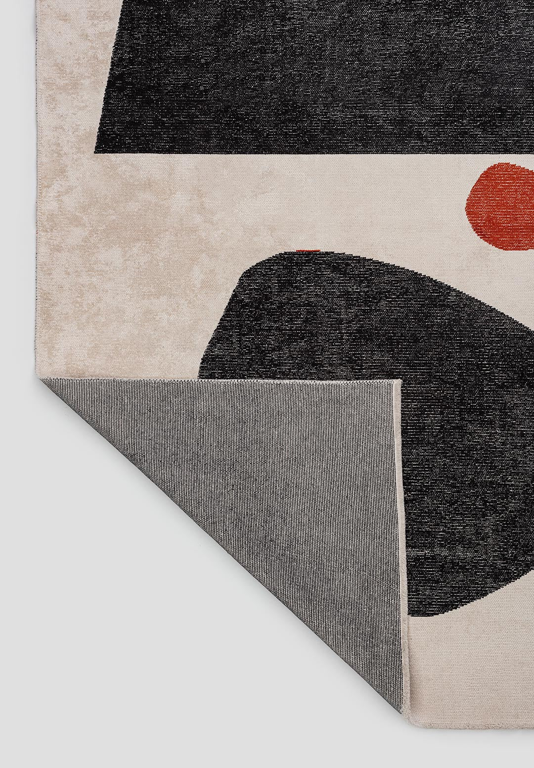 ROCK BLACK - RUST - ECRU RUG