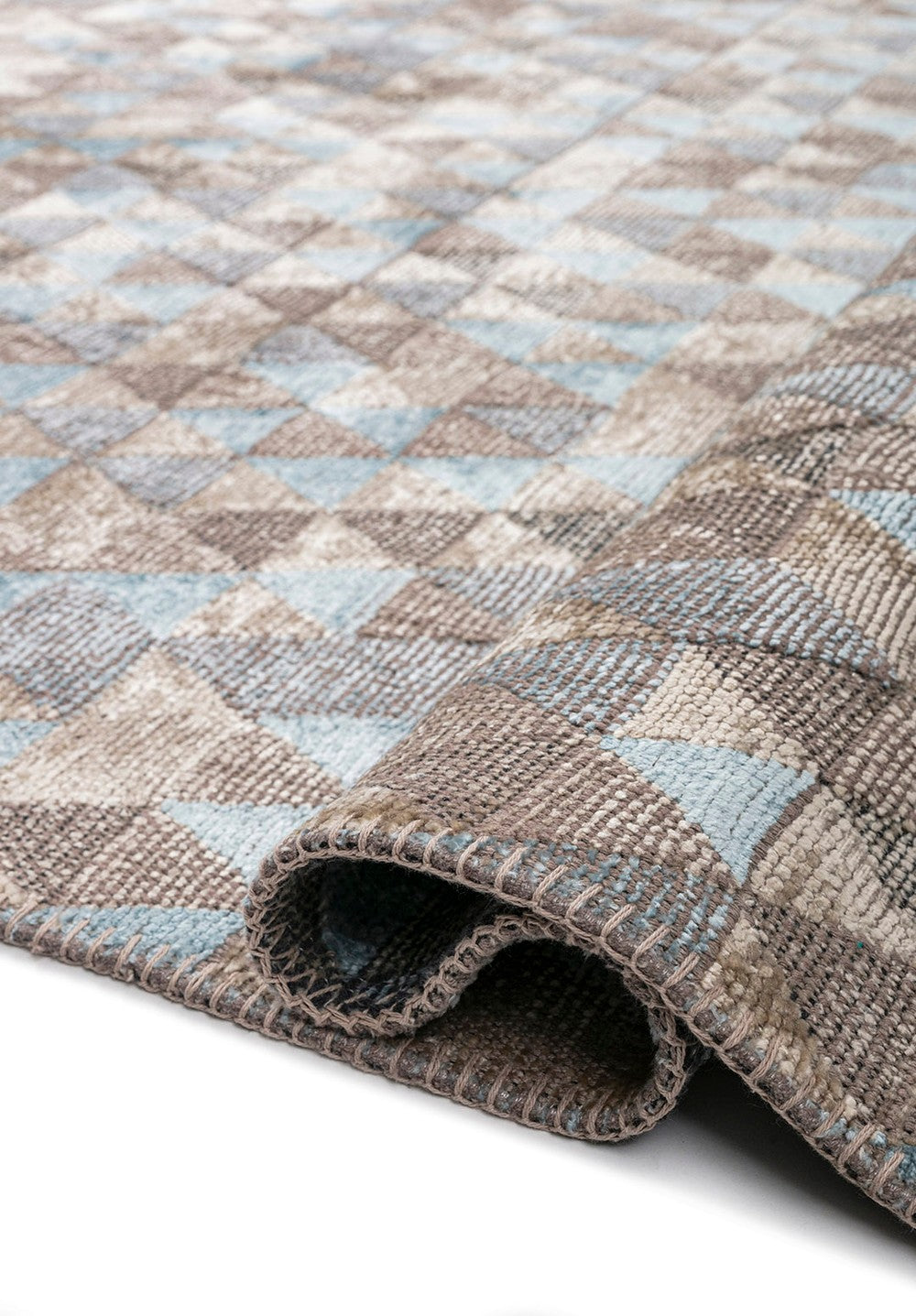 HARVEST ICE BLUE - CREAM RUG
