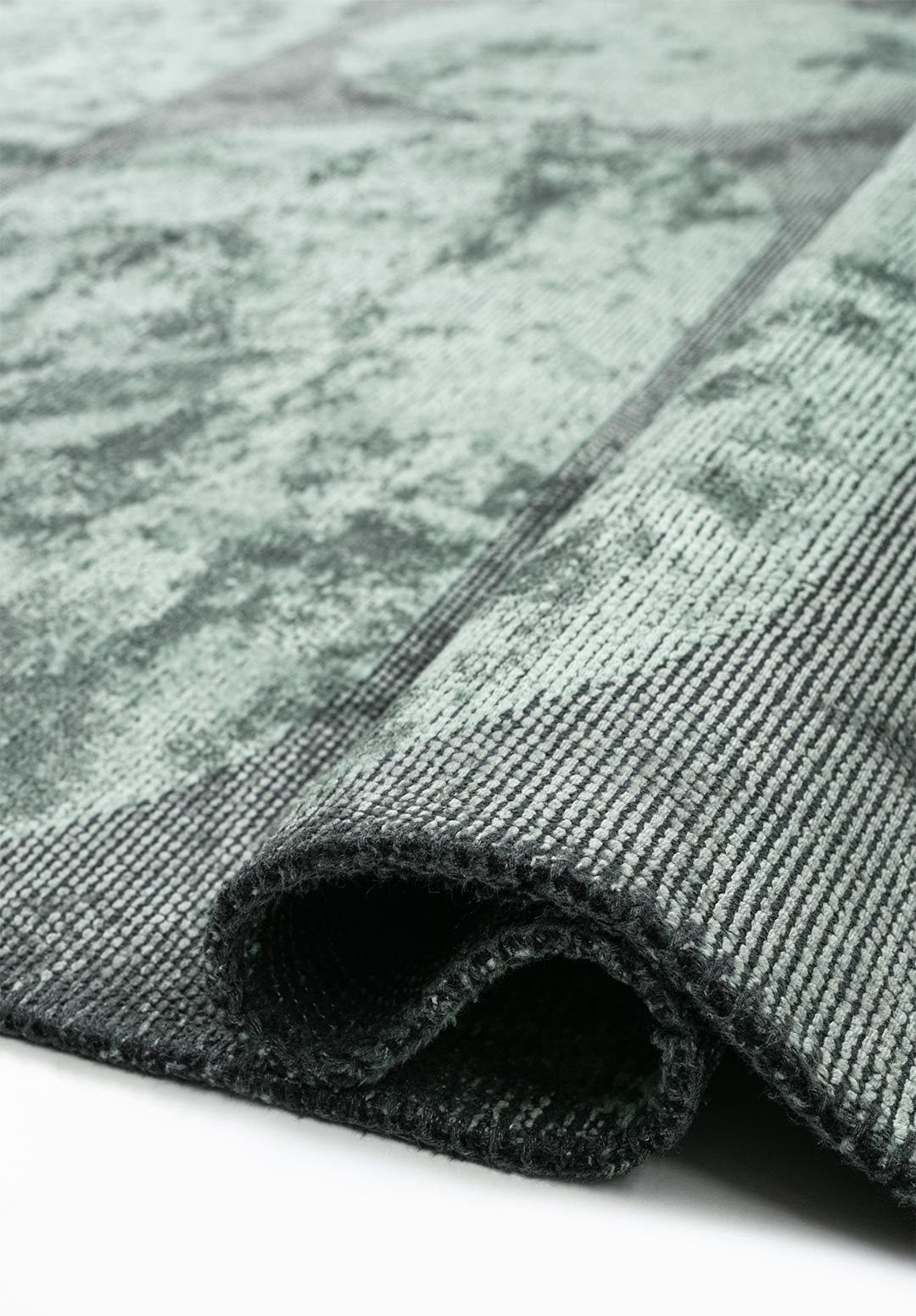 DIAGRAM RIVER GREEN RUG