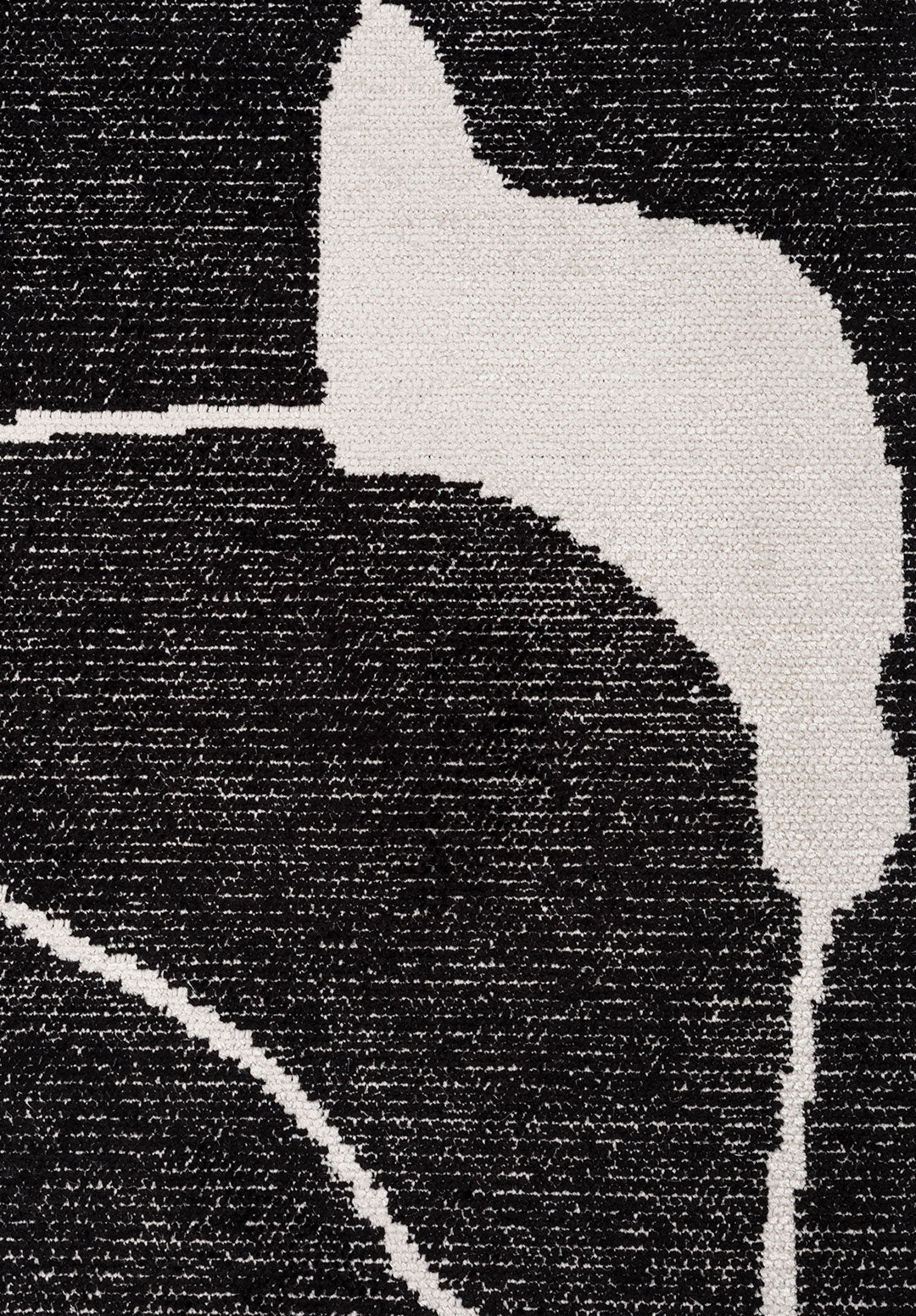 ATLAS ECRU - BLACK RUG