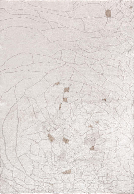 DRY LIGHT GREY - NOUGAT - ECRU RUG