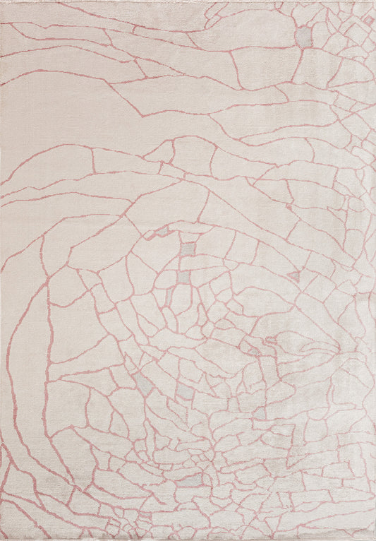 DRY DAMSON - LIGHT GREY - ECRU RUG