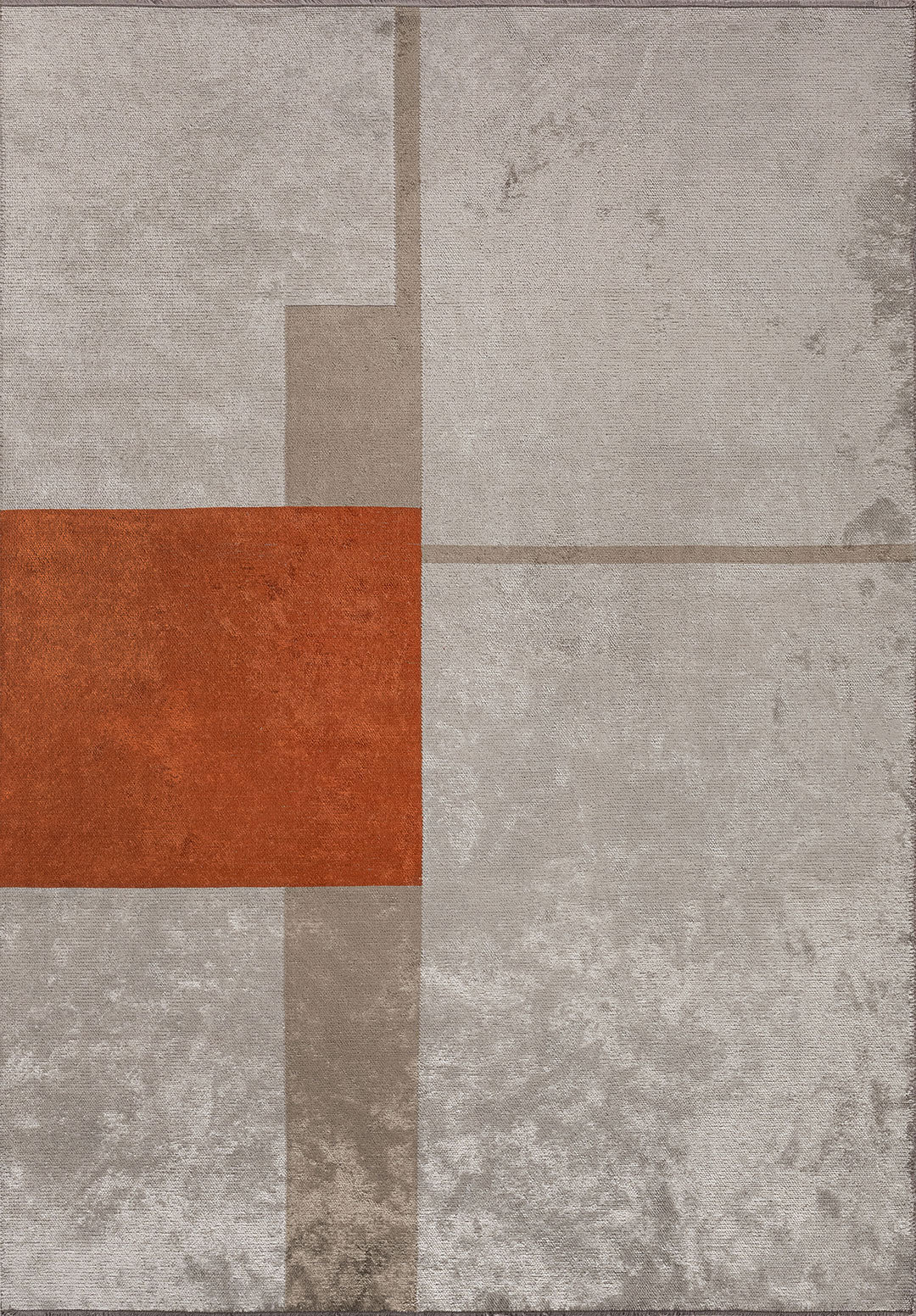 BLOCK NOUGAT - RUST - BONE RUG