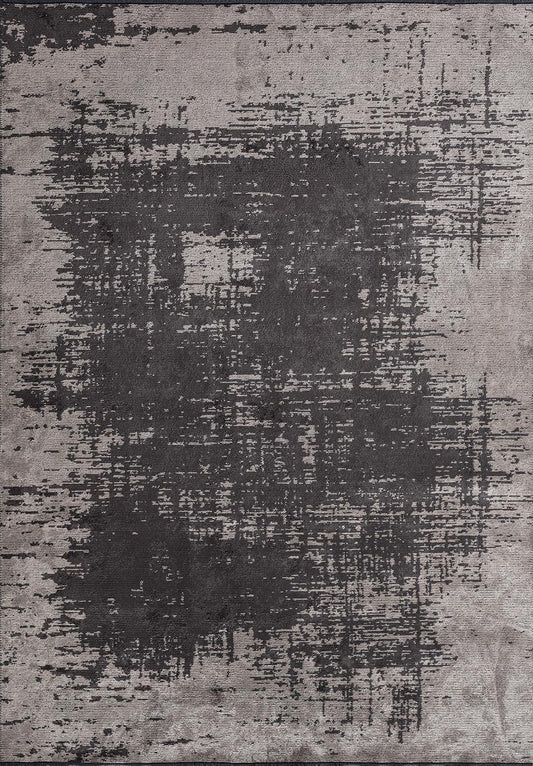 FOG CHARCOAL - CREAM RUG