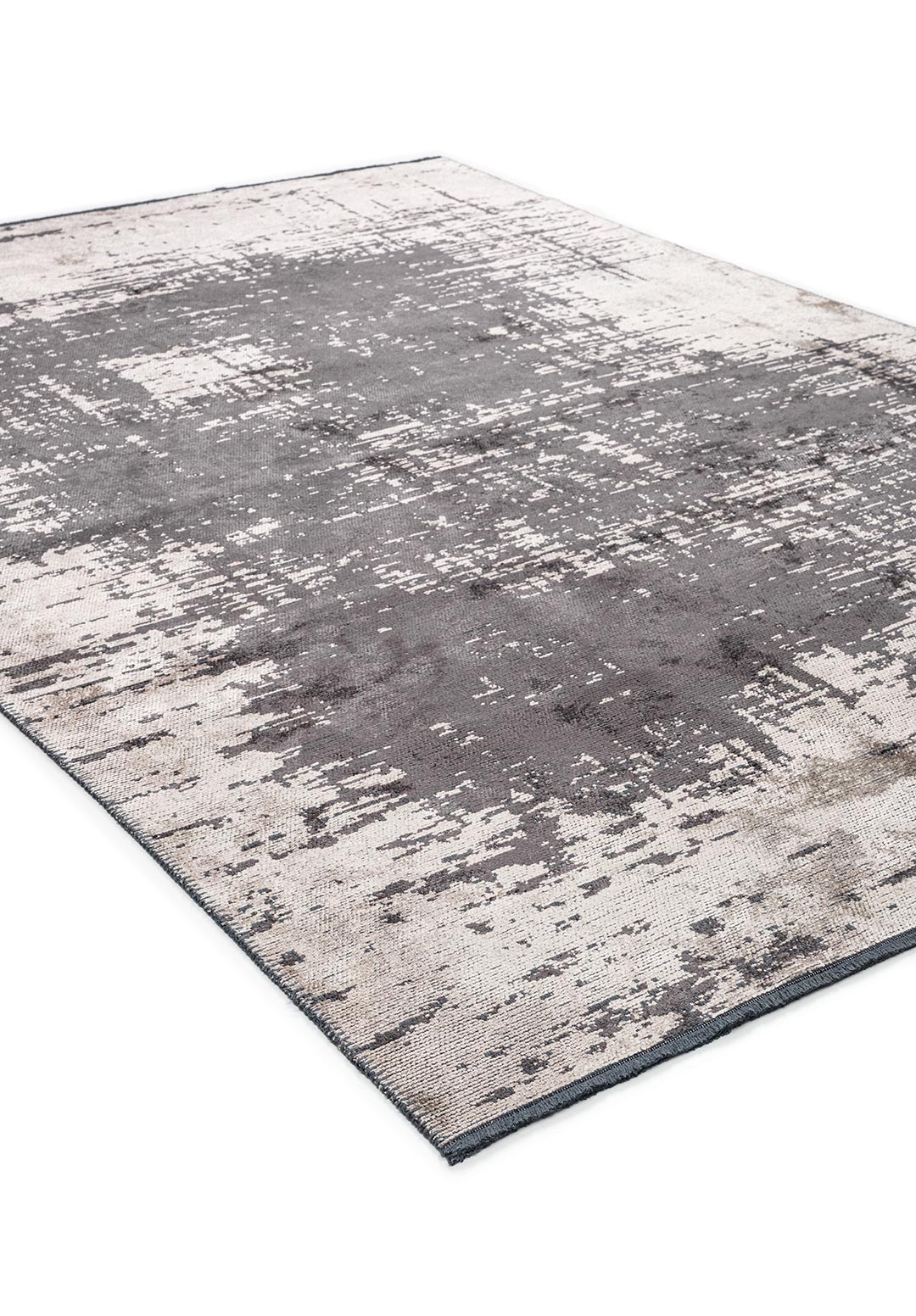 FOG CHARCOAL - CREAM RUG