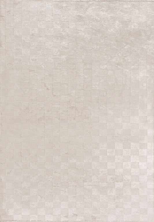 CHECKERS ECRU RUG