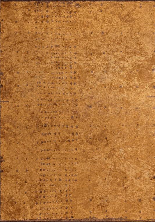 DAPPLE CACAO - MUSTARD RUG
