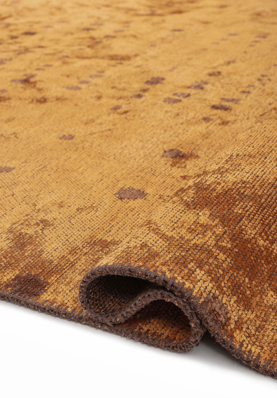 DAPPLE CACAO - MUSTARD RUG