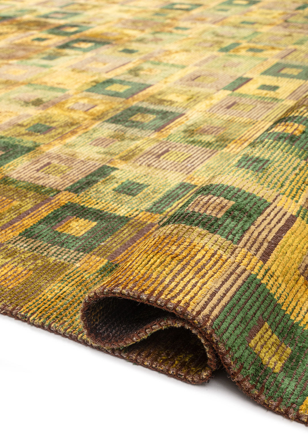 PATINA YELLOW - KIWI - FOREST GREEN - OLIVE GREEN RUG