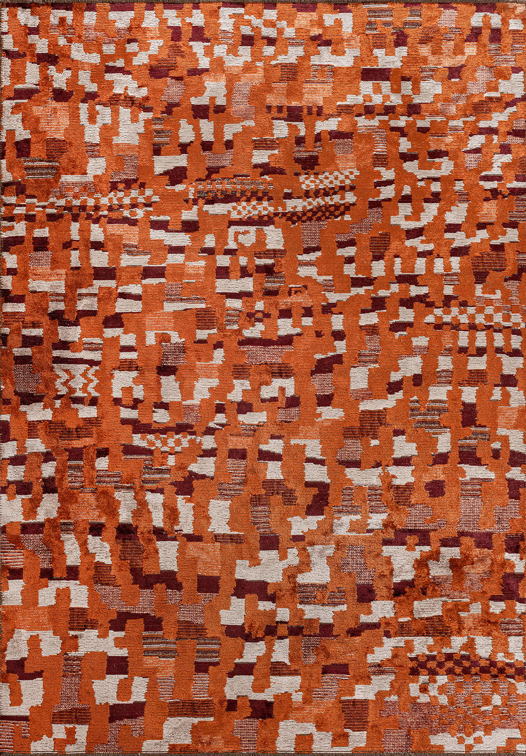 NOMAD RUST - CHERRY - BONE RUG