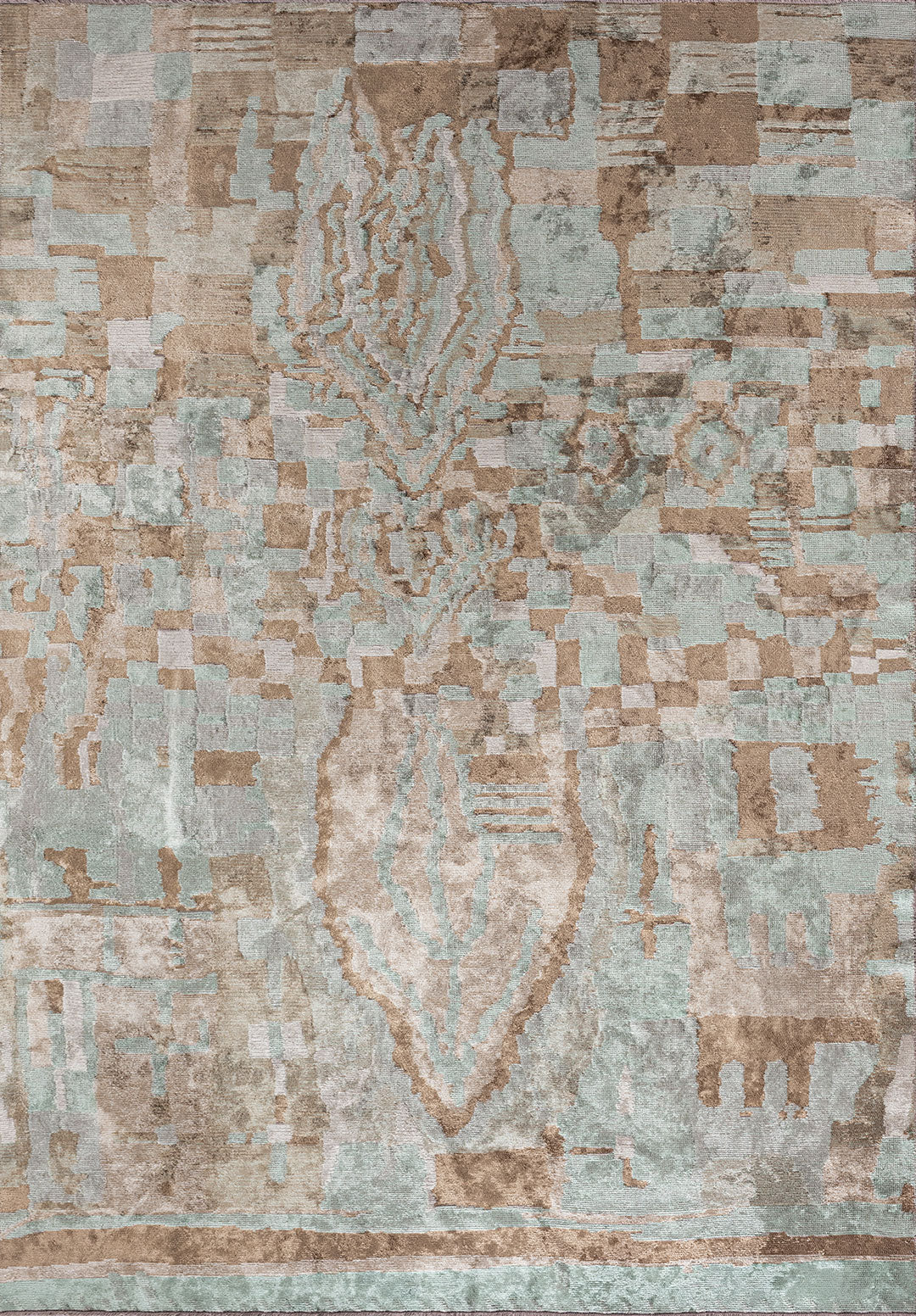 FOSSIL MINK - LIGHT CREAM - RIVER GREEN RUG