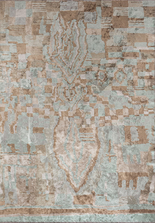 FOSSIL MINK - LIGHT CREAM - RIVER GREEN RUG
