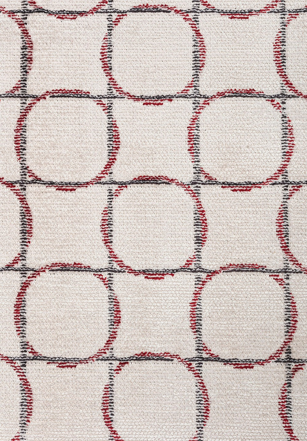 EQUINOX CHARCOAL - RED - ECRU RUG