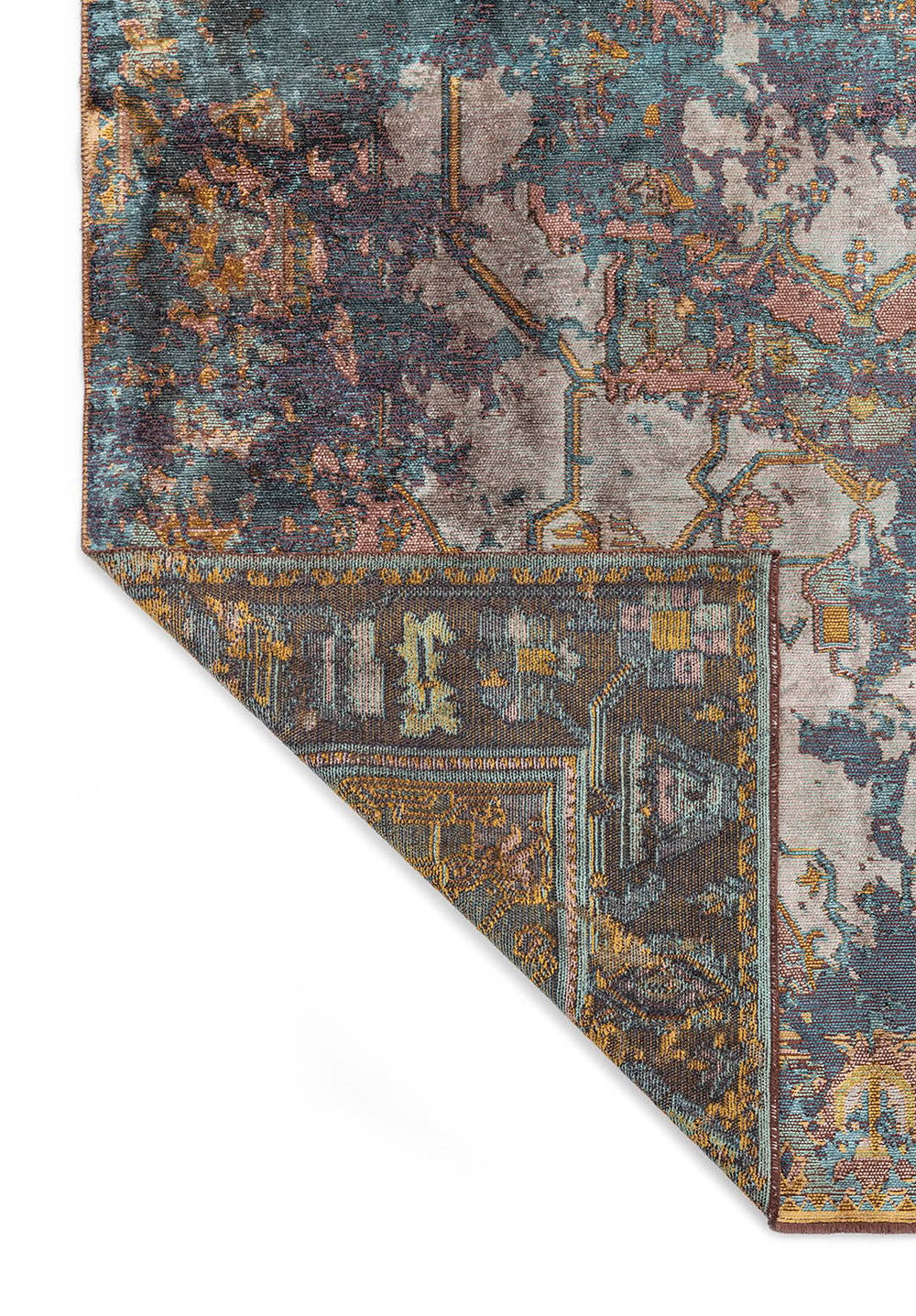 MONARCH ERA NAVY BLUE - TURQUOISE - LILAC - KIWI RUG